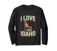 Amo gli appassionati della natura della foresta dello stato dell'Idaho Maglia a Manica