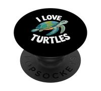 Amo gli appassionati di animali selvatici marini delle tartarughe PopSockets PopGrip Adesivo