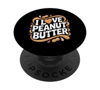 Amo gli appassionati di burro di arachidi PopSockets PopGrip Adesivo