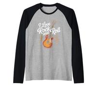 Amo gli appassionati di chitarra rock and roll Maglia con Maniche Raglan
