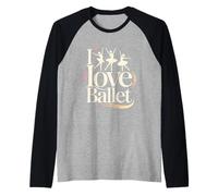 Amo Gli Appassionati di Danza Classica Maglia con Maniche Raglan