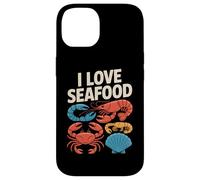 Amo gli appassionati di frutti di mare Vita marina Custodia per iPhone 14