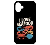 Amo gli appassionati di frutti di mare Vita marina Custodia per iPhone 16 Plus
