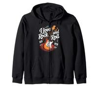 Amo gli appassionati di musica rock and roll Felpa con Cappuccio