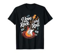 Amo gli appassionati di musica rock and roll Maglietta