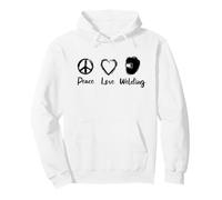 Amo Gli Appassionati di Saldatura Felpa con Cappuccio