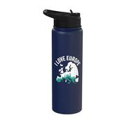 Amo gli appassionati di viaggi in Europa Stainless Steel Insulated Water Bottle