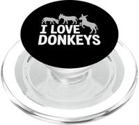 Amo gli asini, divertente umorismo sugli animali PopSockets PopGrip per MagSafe
