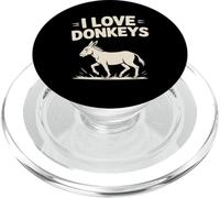 Amo gli asini, simpatico cartone animato a forma di animale PopSockets PopGrip per MagSafe