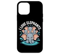 Amo gli elefanti Adorabile Family Splash Custodia per iPhone 12 mini