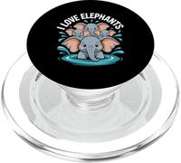Amo gli elefanti Adorabile Family Splash PopSockets PopGrip per MagSafe