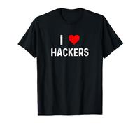 Amo Gli Hacker - Codice di codifica di codice di Hacking del Cuore IT Tech PC Maglietta