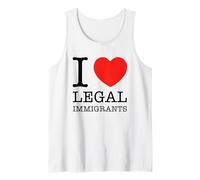 Amo gli immigrati legali sostengono la politica della libertà di immigrazione Canotta
