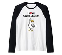 Amo Gli Scudi del Sud Maglia con Maniche Raglan