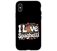 Amo gli spaghetti divertenti amanti della pasta Custodia per iPhone X/XS