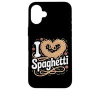 Amo gli spaghetti Funny Pasta Design Custodia per iPhone 16 Plus