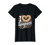 Amo Gli Spaghetti Funny Pasta Design Maglietta con Stampa Grafica Economica