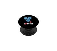 Amo gli sport con la palla da bocce PopSockets PopGrip Adesivo