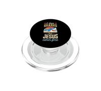 Amo gli squali ma Gesù viene prima, divertente cristiano PopSockets PopGrip per MagSafe