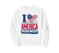 Amo Gli Stati Uniti d'America La libertà è Profonda Felpa