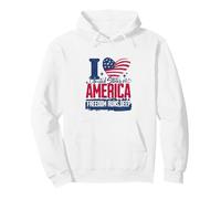 Amo Gli Stati Uniti d'America La libertà è Profonda Felpa con Cappuccio