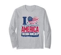 Amo Gli Stati Uniti d'America La libertà è Profonda Maglia a Manica