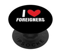 Amo gli stranieri immigrati Diritti umani Xenofobia diversa PopSockets PopGrip Adesivo