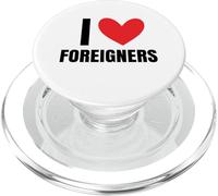 Amo gli stranieri immigrati Diritti umani Xenofobia diversa PopSockets PopGrip per MagSafe
