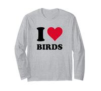 Amo Gli Uccelli Maglia a Manica