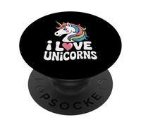 Amo gli unicorni Rainbow Fantasy Delight PopSockets PopGrip Adesivo
