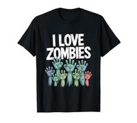 Amo Gli Zombi Halloween Undead Lover Maglietta