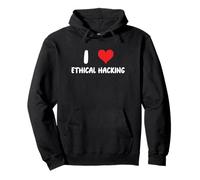 Amo Hacking etico - Cuore - Hack Hacker IT Tech Coding Felpa con Cappuccio