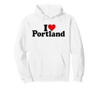 Amo Heart Portland Oregon Maine Felpa con Cappuccio