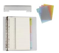 AMO HERMOSO Blocco note a Spirale A5 con Righello, Copertina Morbida, 80 g/m², 60 Sheets, 120 Pages a righe