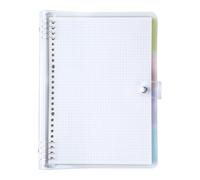 AMO HERMOSO Taccuino B5 Quadretti, Quaderno B5 Quadrettato a Spirale, 4 Materie con Divisori Colorati, Blocco Note 120 pagine
