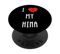 Amo Hina Nome Divertente PopSockets PopGrip Adesivo