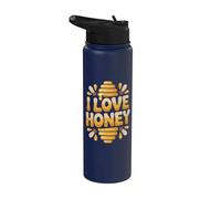 Amo Honey Bee Entusiast Design Stainless Steel Insulated Water Bottle