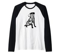 Amo i Big Mutts e Non Posso mentire Labrador Dog Maglia con Maniche Raglan