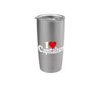 AMO I CAPITALISTI DEL CAPITALISMO DEL CUORE LIBERI MERCATI Bicchiere termico in acciaio inox doppia parete