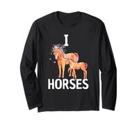 Amo i Cavalli Maglia a Manica