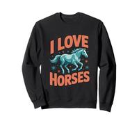 Amo i Cavalli, Spirito equestre e gioioso Felpa