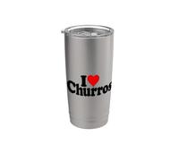 AMO I CHURROS A FORMA DI CUORE Bicchiere termico in acciaio inox doppia parete