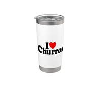 AMO I CHURROS A FORMA DI CUORE Bicchiere termico in acciaio inox doppia parete