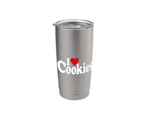 AMO I COOKIES CUORE Bicchiere termico in acciaio inox doppia parete