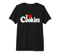 Amo I Cookies Cuore Maglietta Premium