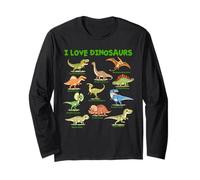Amo i Dinosauri, Hobby educativo preistorico per Bambini Maglia a Manica