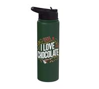 Amo i dolci al cioccolato Stainless Steel Insulated Water Bottle