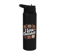 Amo i dolci al cioccolato Stainless Steel Insulated Water Bottle