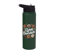Amo i dolci al cioccolato Stainless Steel Insulated Water Bottle