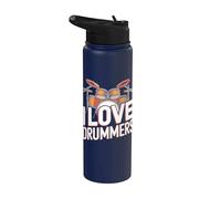 Amo i Drummers Perfect Beat Passion Stainless Steel Insulated Water Bottle